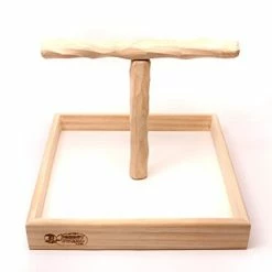Mia's Pet Supply Parrot T Perch Stand Lg