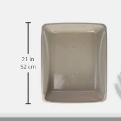 Mia's Pet Supply Petmate Open Cat Litter Box, Blue Mesa/Mouse Grey, Hygiene