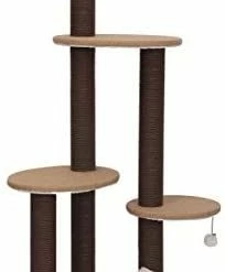 Mia's Pet Supply Cat Toys PetPals Clement - Fleece Multi-Level Cat Tree