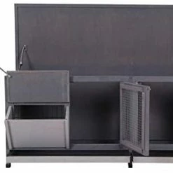 Mia's Pet Supply PawHut Wooden Outdoor Bunny Rabbit Hutch