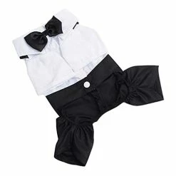 Mia's Pet Supply Small Dog Clothes Pet Stylish Wedding Shirt Formal Tuxedo