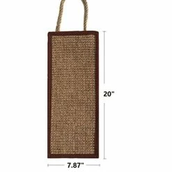 Mia's Pet Supply Cat Toys Natural Sisal Rope Covered Door Cat Scratching Mat