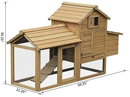 Top 10 🔥 Mia's Pet Supply PawHut 59" Small Solid Wood Enclosed Outdoor Backyard Chicken Coop Kit ⭐ 7 Mia's Pet Supply PawHut 59" Small Solid Wood Enclosed Outdoor Backyard Chicken Coop Kit
