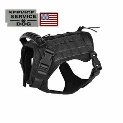Mia's Pet Supply Leashes And Harness Tactical Service Dog Vest Harness