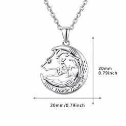 Best deal π Mia's Pet Supply TRISHULA Wolf Pendant Necklace Jewelry, Sterling Silver I Never Give Up Necklace π 13 Mia's Pet Supply TRISHULA Wolf Pendant Necklace Jewelry, Sterling Silver I Never Give Up Necklace