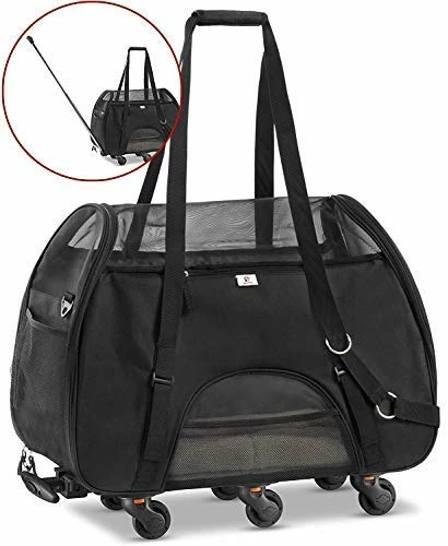 Coupon ⌛ Mia's Pet Supply WPS Airline Approved Removable Wheeled Pet Carrier For Small Pets. 🥰 9 Mia's Pet Supply WPS Airline Approved Removable Wheeled Pet Carrier For Small Pets.