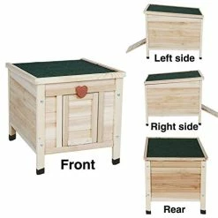 Flash Sale ✔️ Mia's Pet Supply ROCKEVER Small Animal Houses Outdoor, Wooden Rabbit Hutch Elevated With Door, Feral Cat Shelter Grey 👍 25 Mia's Pet Supply ROCKEVER Small Animal Houses Outdoor, Wooden Rabbit Hutch Elevated With Door, Feral Cat Shelter Grey