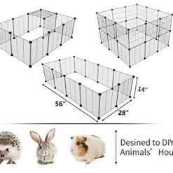 Mia's Pet Supply : Tespo Pet Playpen, Small Animal Cage Indoor Portable Metal Wire Yd Fence