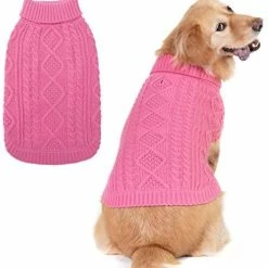 Mia's Pet Supply Turtleneck Knitted Dog Sweater Apparel