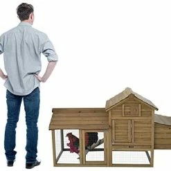 Top 10 🔥 Mia's Pet Supply PawHut 59" Small Solid Wood Enclosed Outdoor Backyard Chicken Coop Kit ⭐ 12 Mia's Pet Supply PawHut 59