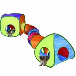 Mia's Pet Supply Cat Toys Cat Tunnel Toy And Cubes Combo, Cat Tunnels For Indoor Cats