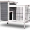 Mia's Pet Supply Lovupet Wooden Rabbit Hutch