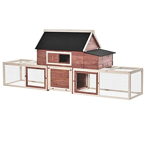 Discount π Mia's Pet Supply PawHut 114" Chicken Coop Wooden Large Hen House Rabbit Hutch β 1 Mia's Pet Supply PawHut 114" Chicken Coop Wooden Large Hen House Rabbit Hutch
