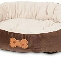 Mia's Pet Supply Aspen Pet Oval Cuddler Pet Bed Bedding