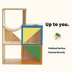 Buy ๐ Mia's Pet Supply Mcombo Cat House With Scratcher, Wood Cat Condo Furniture ๐ 16 Mia's Pet Supply Mcombo Cat House With Scratcher, Wood Cat Condo Furniture