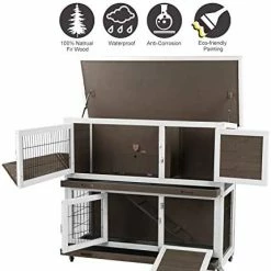 Mia's Pet Supply Aivituvin Rabbit Hutch Indoor 47