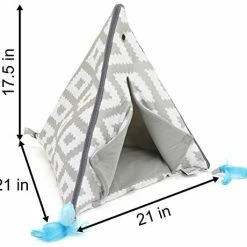 Mia's Pet Supply Kitty City Small Teepee And Feather Toy, Cat Toys