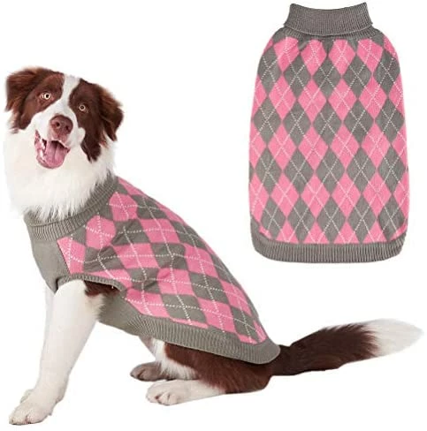Deals 🤩 Mia's Pet Supply Plaid 🐕 Dog Sweater ⭐ 12 Mia's Pet Supply Plaid Dog Sweater