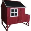 Mia's Pet Supply Chicken Coop Cages Omitree Deluxe Large Backyard Wood Chicken Coop Hen House 4-8 Chickens