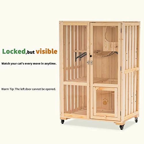 Best Pirce ๐ฏ Mia's Pet Supply MCombo Wooden Cat House With Scratching Board, Luxury Cat Villa Rabbit Houses & Accessories ๐ 5 Mia's Pet Supply MCombo Wooden Cat House With Scratching Board, Luxury Cat Villa Rabbit Houses & Accessories