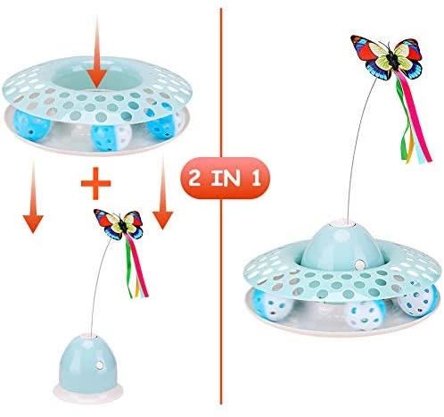 Buy ๐ Mia's Pet Supply Funny Automatic Electric Rotating Butterfly & Ball Exercise Kitten Toy ๐ฏ 2 Mia's Pet Supply Funny Automatic Electric Rotating Butterfly & Ball Exercise Kitten Toy
