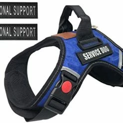 Mia's Pet Supply Leashes And Harness ALBCORP Service Dog Vest Harness - Reflective - Woven Nylon, Neoprene Handle