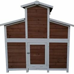 Mia's Pet Supply Chicken Coop Cages Omitree Deluxe Large Backyard Wood Chicken Coop Hen House With 4 Nesting Box