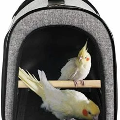 Mia's Pet Supply X-ZONE Portable Pet Bird Parrot Carrier Transparent Breathable Travel Cage