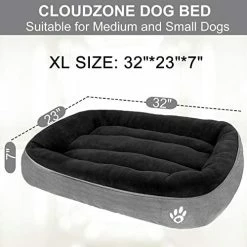 Mia's Pet Supply CLOUDZONE Large Dog Bed For Large/Medium/Small Dogs Bedding