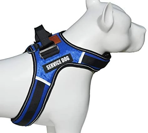 Outlet ❤️ Mia's Pet Supply Leashes And Harness ALBCORP Service 🐕 Dog Vest Harness - Reflective - Woven Nylon, Neoprene Handle 🌟 5 Mia's Pet Supply Leashes And Harness ALBCORP Service Dog Vest Harness - Reflective - Woven Nylon, Neoprene Handle