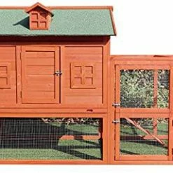 Mia's Pet Supply Chicken Coop Cages Fiveberry Magbean Solid Wood Chicken Coop, Hen House