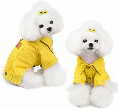Wholesale 😉 Mia's Pet Supply Vivid Dust 🧥 Coat Colorful Denim 🦮 Dog Jacket Apparel 😀 12 Mia's Pet Supply Vivid Dust Coat Colorful Denim Dog Jacket Apparel