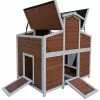 Mia's Pet Supply Chicken Coop Cages Omitree Deluxe Large Backyard Wood Chicken Coop Hen House With 4 Nesting Box