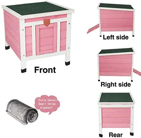 Cheapest ๐ Mia's Pet Supply ROCKEVER Feral Cat House Outdoor Insulated, Wooden Cat Shelter ๐ 4 Mia's Pet Supply ROCKEVER Feral Cat House Outdoor Insulated, Wooden Cat Shelter