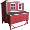 Mia's Pet Supply Omitree Large Wood Backyard Chicken Coop Hen House 4-8 Chickens