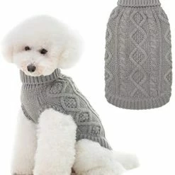 Mia's Pet Supply Turtleneck Knitted Dog Sweater Apparel