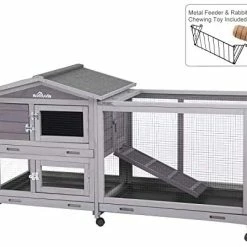 Mia's Pet Supply 62" Rabbit Hutch Indoor And Outdoor Bunny Cage Rabbit Houses & Accessories