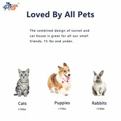 Mia's Pet Supply Cat Toys Cat Tunnel Toy And Cubes Combo, Cat Tunnels For Indoor Cats