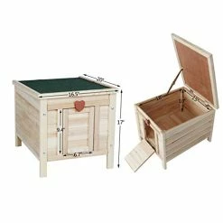 Flash Sale ✔️ Mia's Pet Supply ROCKEVER Small Animal Houses Outdoor, Wooden Rabbit Hutch Elevated With Door, Feral Cat Shelter Grey 👍 22 Mia's Pet Supply ROCKEVER Small Animal Houses Outdoor, Wooden Rabbit Hutch Elevated With Door, Feral Cat Shelter Grey