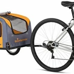 Mia's Pet Supply Schwinn Rascal Bike Pet Trailer, For Small And Large Dogs, Small, Orange