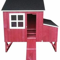 Mia's Pet Supply Chicken Coop Cages Omitree Deluxe Large Backyard Wood Chicken Coop Hen House 4-8 Chickens