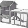 Mia's Pet Supply Large Chicken Coop Extension Design, Indoor Outdoor Rabbit Hutch
