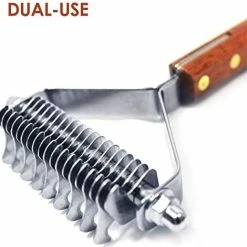 Mia's Pet Supply PawsPamper Extra Wide Undercoat Rake For Medium To Large Dogs, Cats - 20 Blade Hygiene