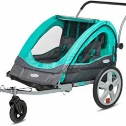 Mia's Pet Supply Instep Quick-N-EZ Double Tow Behind Bike Trailer Travel