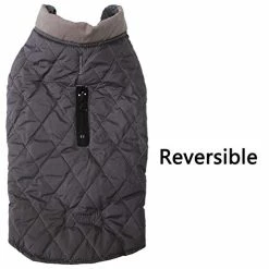 Mia's Pet Supply Reversible Dog Coats For Small Dogs Waterproof Warm Cotton Apparel