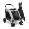 Mia's Pet Supply Large Pet Stroller Breathable Mesh Window