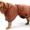 Mia's Pet Supply BONAWEN 100% Microfiber Dog Drying Towel Robe