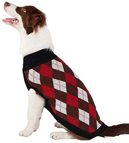 Deals 🤩 Mia's Pet Supply Plaid 🐕 Dog Sweater ⭐ 7 Mia's Pet Supply Plaid Dog Sweater