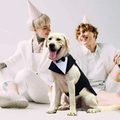 Mia's Pet Supply Formal Dog Tuxedo For Medium Large Dogs,