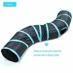 Mia's Pet Supply S-Type Cat Tunnel, 2 Way/3 Way/4 Way/5 Way Collapsible S-Shape